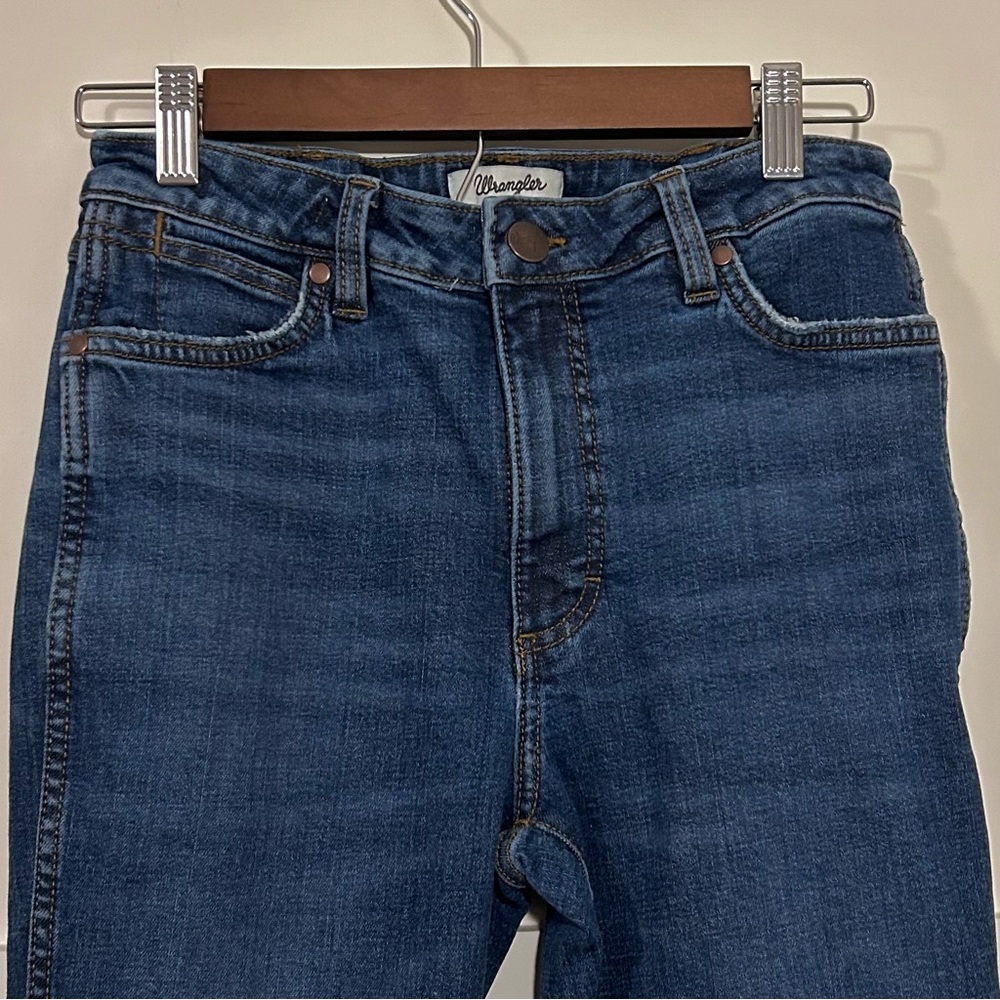 Wrangler “Retro Bailey” high rise trouser jeans - dark wash, 28 x 32 - Picture 3 of 5